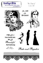 Mr Darcy A5 Red Rubber Stamp